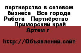 партнерство в сетевом бизнесе - Все города Работа » Партнёрство   . Приморский край,Артем г.